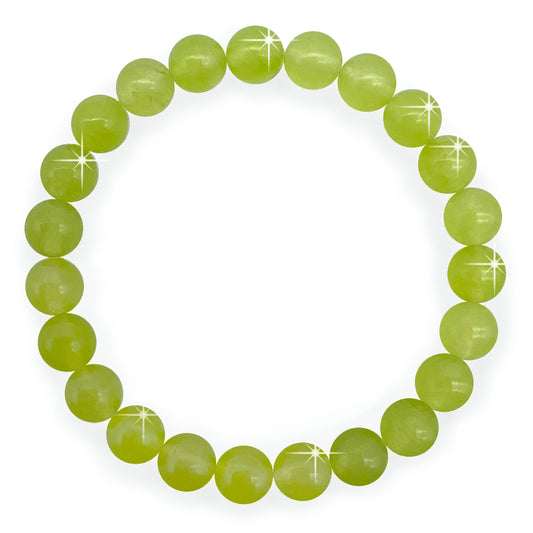 { Georgiadis } - Stunning 8mm Light Green Jade Gemstone Bracelet, Promotes , Loving Gift, Bracelet for Women